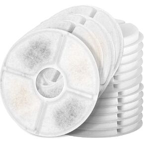 Cat Water Fountain Filters,10 Pack Replacement Filter Fit for Top Square 84oz/2.5L Cat Pet Fountain, 3 Filtration System (Not compatible with 95oz/2.8L Pet Fountain) in Kuwait