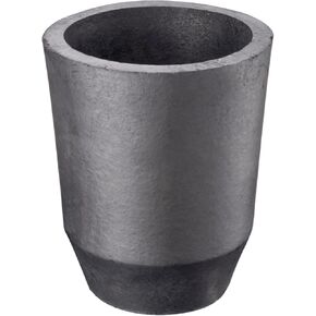 QNK #6 6kg Clay Graphite Crucible w/Pour Spout for Metal Melting Casting Refining Gold Silver Copper Brass Aluminum