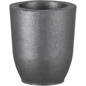 QNK #6 6kg Clay Graphite Crucible w/Pour Spout for Metal Melting Casting Refining Gold Silver Copper Brass Aluminum