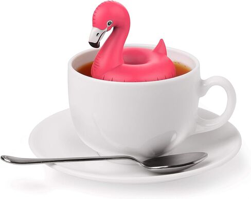 Genuine Fred, FLOAT TEA FLAMINGO, Flamingo Pool Float Reusable Tea Infuser, Pink, Fun Gift for Tea Lovers, Clever Kitchen Gadget in Kuwait