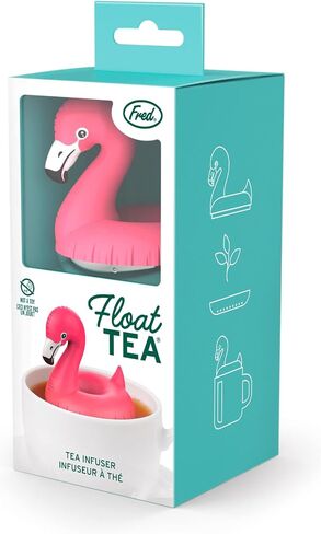 Genuine Fred, FLOAT TEA FLAMINGO, Flamingo Pool Float Reusable Tea Infuser, Pink, Fun Gift for Tea Lovers, Clever Kitchen Gadget in Kuwait