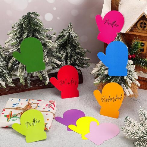 Geyee 108 Pcs Mitten Paper Cutouts Classroom Bulletin Board Decorations Winter Mitten Cutouts Accents Assorted Color Mitten Cutouts Paper Die Cuts DIY Crafts for Kids Classroom Party Supplies in Saudi Arabia