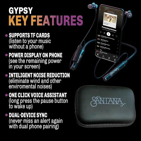 Gypsy, Luna, Rio, Vida by Carlos Santana Parent (Earbuds - Luna, Black) in Kuwait