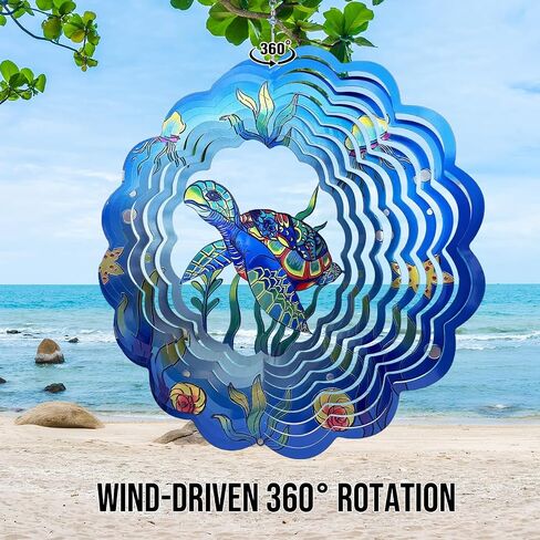 Wind Spinners 12 Inch Hanging Wind Spinner 3D Hummingbird Metal Wind Spinners for Home Garden Patio Yard Decor in Saudi Arabia