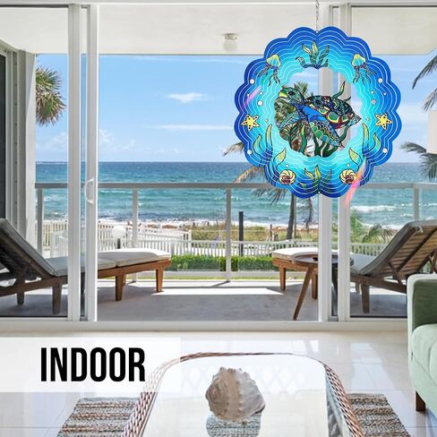 Wind Spinners 12 Inch Hanging Wind Spinner 3D Hummingbird Metal Wind Spinners for Home Garden Patio Yard Decor in Saudi Arabia