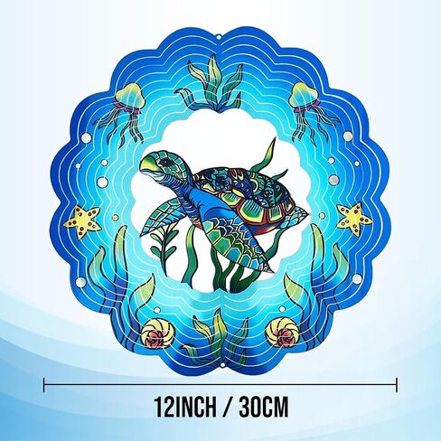 Wind Spinners 12 Inch Hanging Wind Spinner 3D Hummingbird Metal Wind Spinners for Home Garden Patio Yard Decor in Saudi Arabia