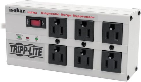 تريب لايت LC2400 خط مكيف 2400 واط AVR سيرج 120 فولت 20 أمبير 60 هرتز 6 منافذ سلك 6 أقدام in Kuwait