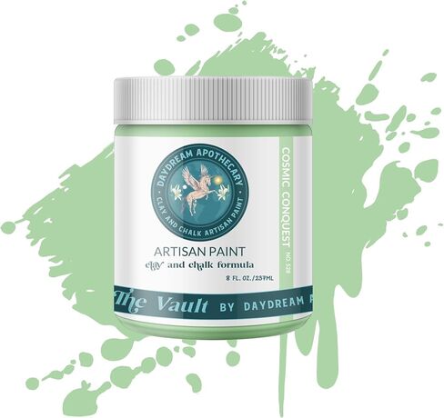 Premium Chalk and Clay Paint for Furniture, Interior Paint for Home Décor, Paint for Wood DIY Projects, Matte Light Sage Green Chalk Style Paint for Artists and Crafters -16oz in Saudi Arabia