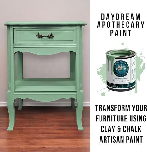 Premium Chalk and Clay Paint for Furniture, Interior Paint for Home Décor, Paint for Wood DIY Projects, Matte Light Sage Green Chalk Style Paint for Artists and Crafters -16oz in Saudi Arabia