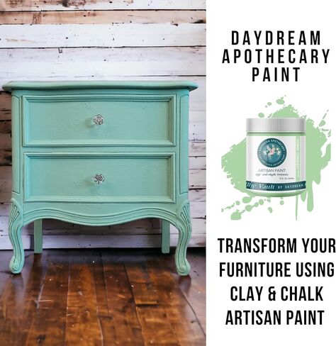 Premium Chalk and Clay Paint for Furniture, Interior Paint for Home Décor, Paint for Wood DIY Projects, Matte Light Sage Green Chalk Style Paint for Artists and Crafters -16oz in Saudi Arabia