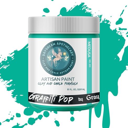 Premium Chalk and Clay Paint for Furniture, Interior Paint for Home Décor, Paint for Wood DIY Projects, Matte Light Sage Green Chalk Style Paint for Artists and Crafters -16oz in Saudi Arabia