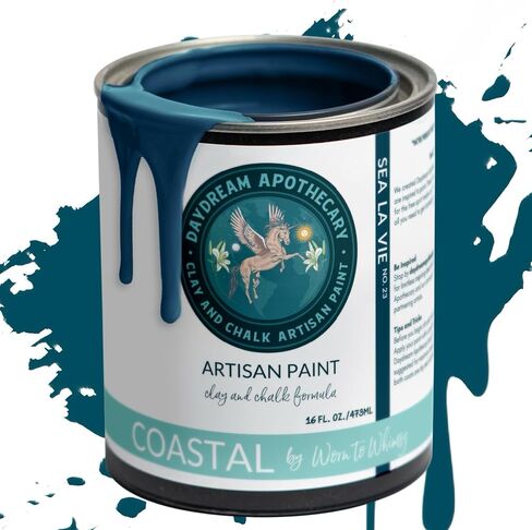 Premium Chalk and Clay Paint for Furniture, Interior Paint for Home Décor, Paint for Wood DIY Projects, Matte Light Sage Green Chalk Style Paint for Artists and Crafters -16oz in Saudi Arabia