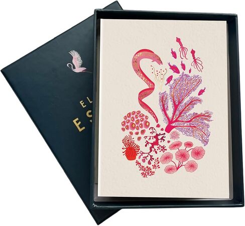 بطاقة ملاحظة فارغة من Elena Essex مكونة من 12 حزمة/بطاقات ومغلفات / بطاقات تهنئة مقاس 3.75 × 5.2 بوصة لجميع المناسبات/بطاقات ملاحظات فارغة بتصميم عيد الميلاد / بطاقات فارغة منقوشة برقائق الذهب مقاس 300 جرامًا للمتر المربع in Kuwait