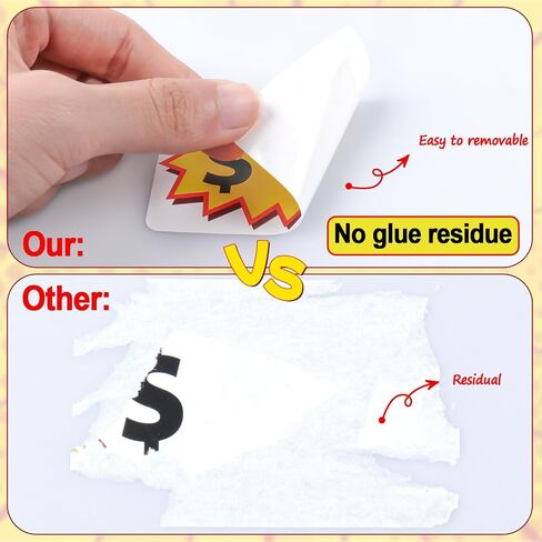 300 Pcs Garage Sale Stickers, Removable Adhesive, Yellow, 2x3 Inch, Price Stickers in Saudi Arabia