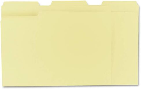 Universal UNV12113EE مجلدات ملفات ذات علامات تبويب علوية متنوعة مقاس 1/3 قطع - مقاس Letter، مانيلا (100/صندوق) in Saudi Arabia