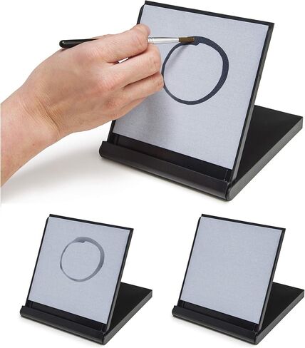 لوحة Mini Zen Satori - مجموعة فنية للرسم المائي للتأمل واليقظة والاسترخاء - تتضمن لوحة بحجم السفر، 3 فرش مياه - مثالية للخط والرسم - رائعة للفنانين in Kuwait