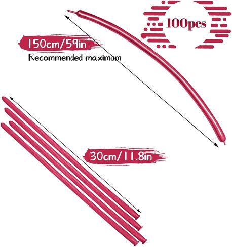 LXZFCRG 260 Balloons Clear Long Skinny Latex Balloon for Balloon Animals, 100Pcs Twisting Ballon Shine for Balloons Arch Party Supplies Weddings Birthday (Clear) in Kuwait