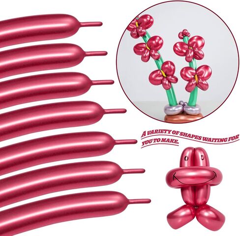 LXZFCRG 260 Balloons Clear Long Skinny Latex Balloon for Balloon Animals, 100Pcs Twisting Ballon Shine for Balloons Arch Party Supplies Weddings Birthday (Clear) in Kuwait