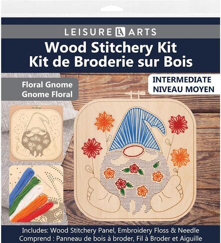 Wood Stitched String Art Kit with Royal Jester, Wooden Stitchery Kits for Craft Embroidery, Perfect for Intermediate Skill Level, Completed Size is 9.75" x 9.75" in Saudi Arabia