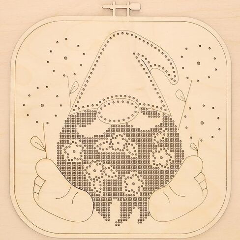Wood Stitched String Art Kit with Royal Jester, Wooden Stitchery Kits for Craft Embroidery, Perfect for Intermediate Skill Level, Completed Size is 9.75" x 9.75" in Saudi Arabia