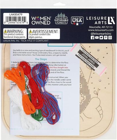 Wood Stitched String Art Kit with Royal Jester, Wooden Stitchery Kits for Craft Embroidery, Perfect for Intermediate Skill Level, Completed Size is 9.75" x 9.75" in Saudi Arabia