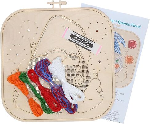 Wood Stitched String Art Kit with Royal Jester, Wooden Stitchery Kits for Craft Embroidery, Perfect for Intermediate Skill Level, Completed Size is 9.75" x 9.75" in Saudi Arabia