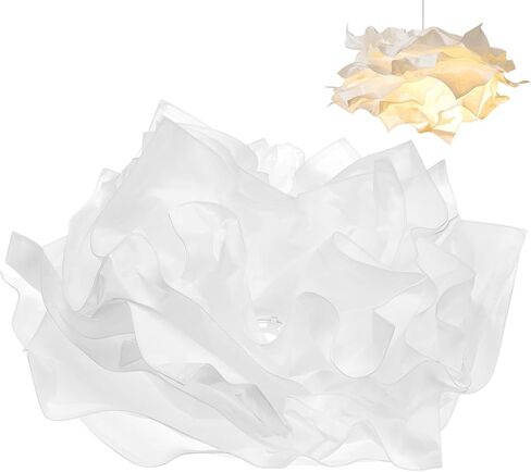 غطاء مصباح معلق من Baluue للسقف، غطاء مصباح ألغاز DIY - مصباح أرضي بتصميم سحابة رقيق، أغطية إضاءة ورقية، غطاء مصباح ورقي معلق للضوء (16.51 بوصة عرض × 16.51 بوصة ارتفاع) in Kuwait