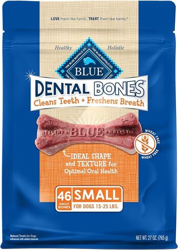 Blue Buffalo Dental Bones Small Natural Dental Chew Dog Treats Bag Value Pack in Kuwait