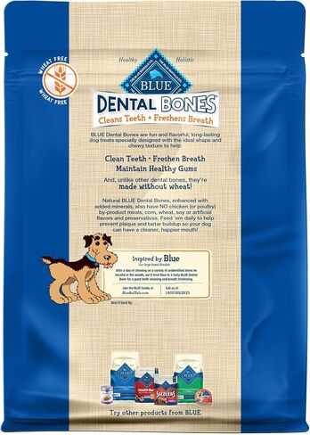 Blue Buffalo Dental Bones Small Natural Dental Chew Dog Treats Bag Value Pack in Kuwait