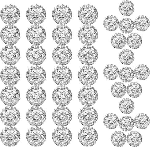10mm Grade A Rhinestone Beads for Baseball Necklace-Round Disco Ball Beads Rhinestone Clay Beads for Earring Jewelry Making,Necklace Bracelet,DIY Craft Supplies(100 pcs Blue) in Saudi Arabia