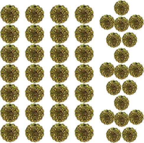 10mm Grade A Rhinestone Beads for Baseball Necklace-Round Disco Ball Beads Rhinestone Clay Beads for Earring Jewelry Making,Necklace Bracelet,DIY Craft Supplies(100 pcs Blue) in Saudi Arabia