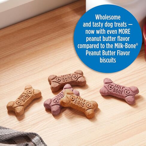 Milk-Bone Peanut Butter Flavored Dog Biscuits, Crunchy Small Dog Treats, 7 Pound Box in Saudi Arabia