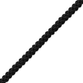 Trims by the Yard Sara 3/16" (4mm) Braided Cord Trim, Black (5 Yard Cut)