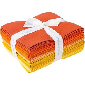 Confetti Cottons Orange and Yellow 12 Fat Quarters Riley Blake Designs FQ-ORA120-12