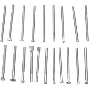 Zreneyfex 20 Pcs Leather Stamping Tools Special Shape Different Patterns for Carving Craft Leather Working Professional