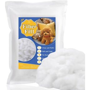 80g/2.8oz Polyfill Stuffing, fiberfill Stuffing, Polyester Fiberfill Fluff Stuffing, Stuffing for Stuffed Animals, High Resilience Polyester Stuffing for Crochet Animals Small Handicrafts