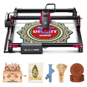 AlgoLaser DIY KIT Laser Engraver Laser Cutter Machine, 10W Output Laser Engraving for Making 3D Wooden Puzzles,Class 1 Laser Wear Glasses Laser Engraver Machine for Wood, Metal,Stainless Steel