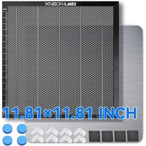 Honeycomb Laser Bed - 500 × 500 × 22mm Working Table with Aluminum Panel for XTool D1 /D1 Pro and Most Engraver Cutting Machine,Engraver Machine Accessories for Smooth Cut