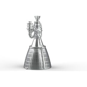 BiKiBao Spacex Starship Engine Model Falon 9 Rocket Engine Metal Static Model Display Toy Space Gift for Spacer 7in Metal Component Raptor Engine
