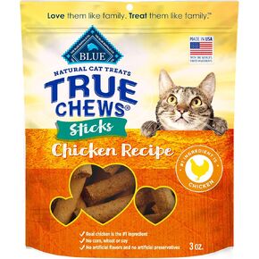 Blue Buffalo True Chews Sticks Natural Cat Treats, Chicken Recipe, Meaty & Savory Treats Made in The USA, 3-oz. Bag in Kuwait