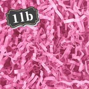 ZEBMOON 1 LB White Crinkle Cut Paper Shred Filler Great for Gift Wrapping, Basket Filling, Birthday, Wedding, Halloween, Thanksgiving, Christmas Day, New Year Party Decorations Filling Supplies