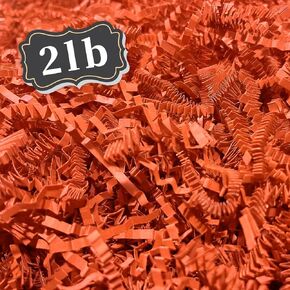 ZEBMOON 2 LB Light Pink Crinkle Cut Paper Shred Filler Great for Gift Wrapping, Basket Filling, Birthday, Wedding, Halloween, Thanksgiving, Christmas Day, New Year Party Decorations Filling Supplies