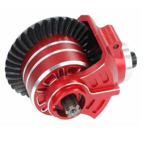 1/10 & 1/8 Metal Gear F/R Transmission Module Set - Upgraded 40CrMo Steel for Arrma Bigrock, Granite, Typhon, Kraton, Outcast, Senton, Vorteks, Infraction, Vendetta Models (Red)