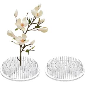 Clear Plastic Flower Frog Pin Holders – 2.76-Inch Diameter for Stable Floral Arrangements, Reusable & Durable, Ideal for Home & Event Decor, Perfect for Vases, Bowls, & Centerpieces