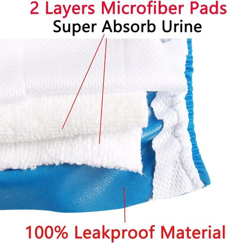 Vecomfy Belly Bands for Male Dogs Diapers(5 Pack),Premium Washable Reusable Small Dog Belly Wrap Leakproof Puppy Diapers,M in Kuwait