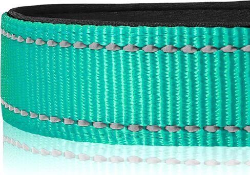 Joytale Reflective Dog Collar,Soft Neoprene Padded Breathable Nylon Pet Collar Adjustable for Large Dogs,Hotpink,L in Saudi Arabia