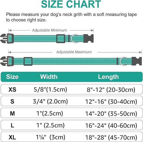 Joytale Reflective Dog Collar,Soft Neoprene Padded Breathable Nylon Pet Collar Adjustable for Large Dogs,Hotpink,L in Saudi Arabia