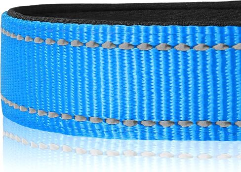 Joytale Reflective Dog Collar,Soft Neoprene Padded Breathable Nylon Pet Collar Adjustable for Large Dogs,Hotpink,L in Saudi Arabia