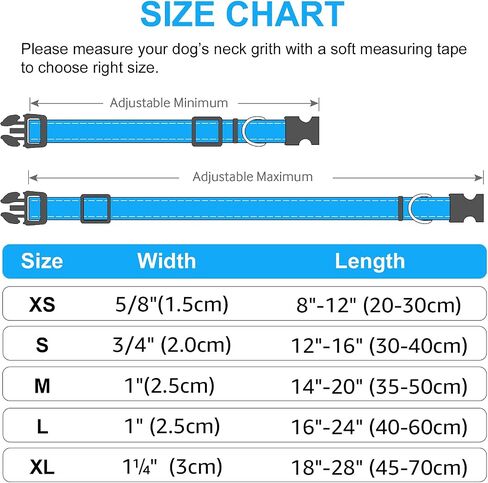 Joytale Reflective Dog Collar,Soft Neoprene Padded Breathable Nylon Pet Collar Adjustable for Large Dogs,Hotpink,L in Saudi Arabia