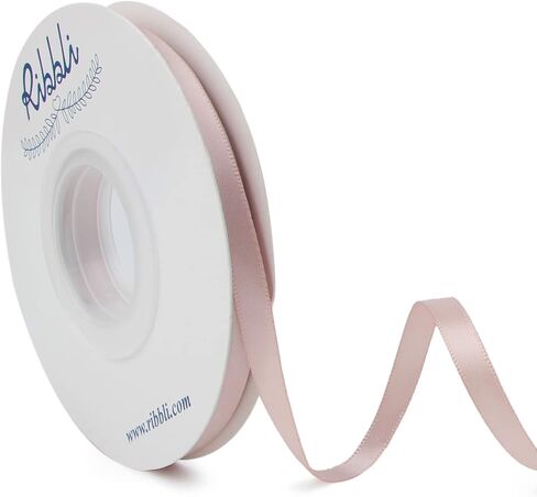 Ribbli Double Faced Red Satin Ribbon,1" x Continuous 25 Yards,Fabric Ribbon Use for Bows Bouquet,Christmas Gift Wrapping,Floral Arrangement in Saudi Arabia